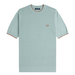 Fred Perry Texture Front Knitted T-Shirt