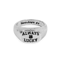 Twojeys Always Lucky Signet Ring