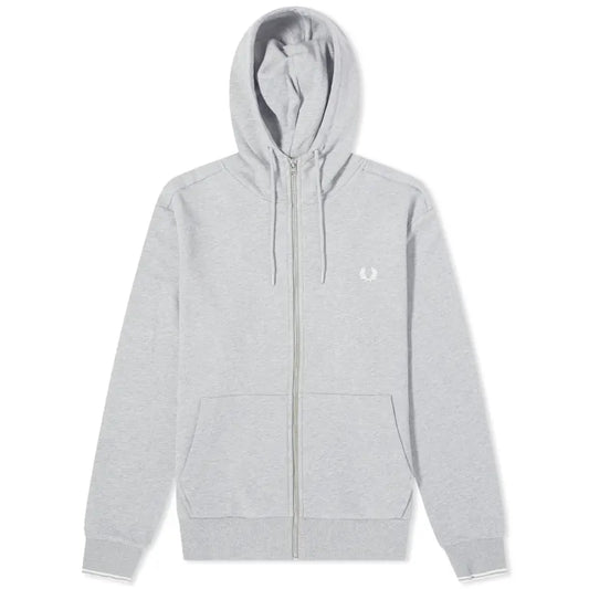 Fred Perry Hooded Zip Through Sweatshirt