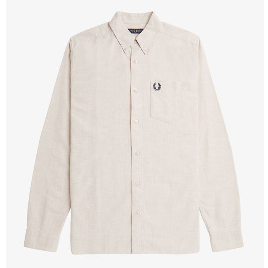 Fred Perry Oxford Shirt Porridge Marl