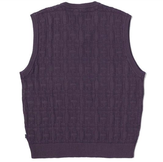 HUF Interlaced Jacquard Overdyed Vest Jacket