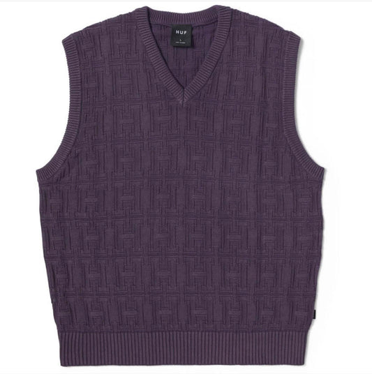 HUF Interlaced Jacquard Overdyed Vest Jacket