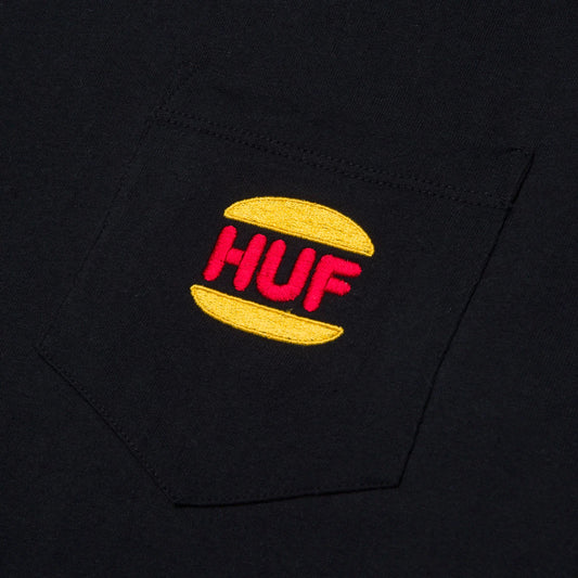 HUF Regal Pocket Tee  - Black