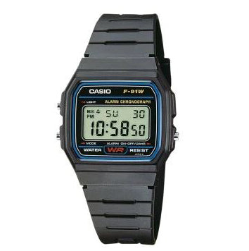 Casio F91W Classic  -  F-91W-1YEG